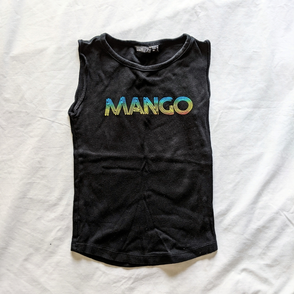Mango Retro Black Tank